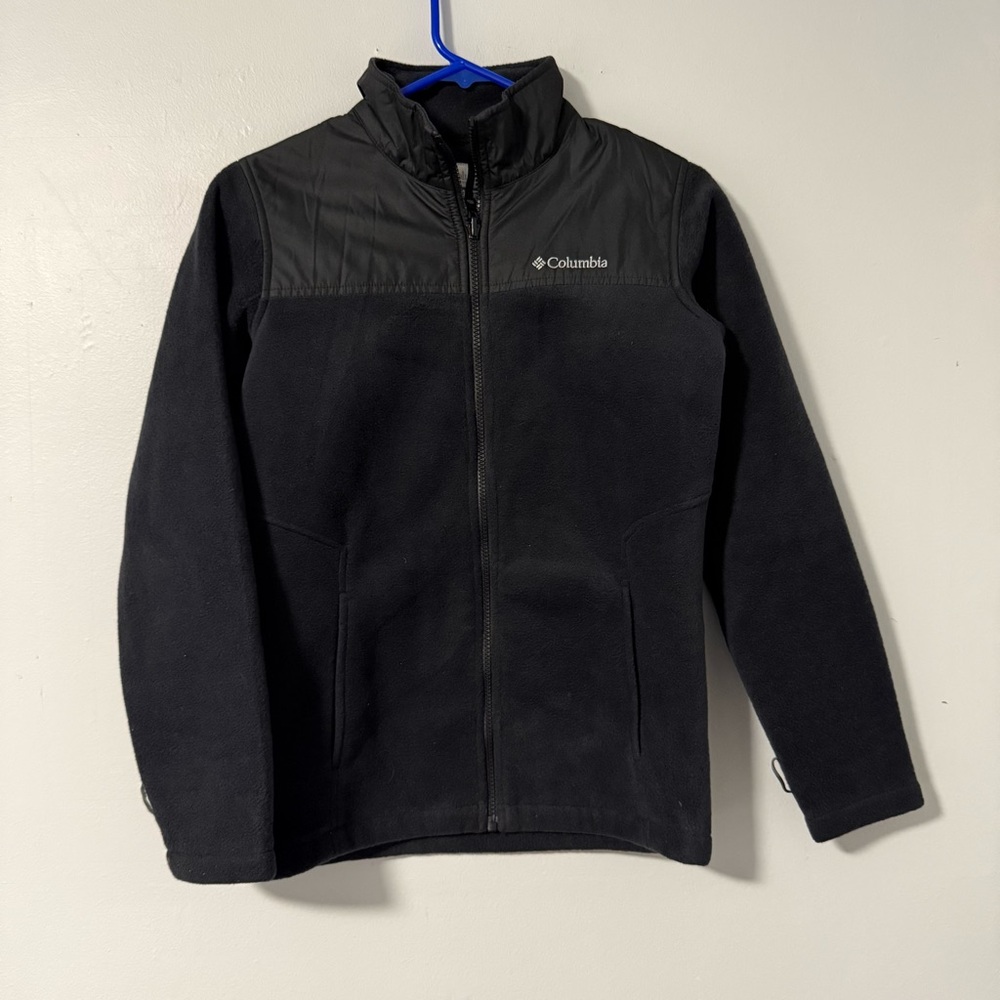 Columbia Kids Black Fleece Interchange Jacket Size L 14‎ 16 Full Zip